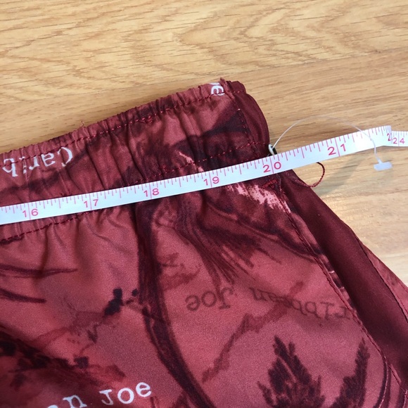 CARIBBEAN JOE Let’s Go maroon palm swim trunks XXL - Picture 6 of 11